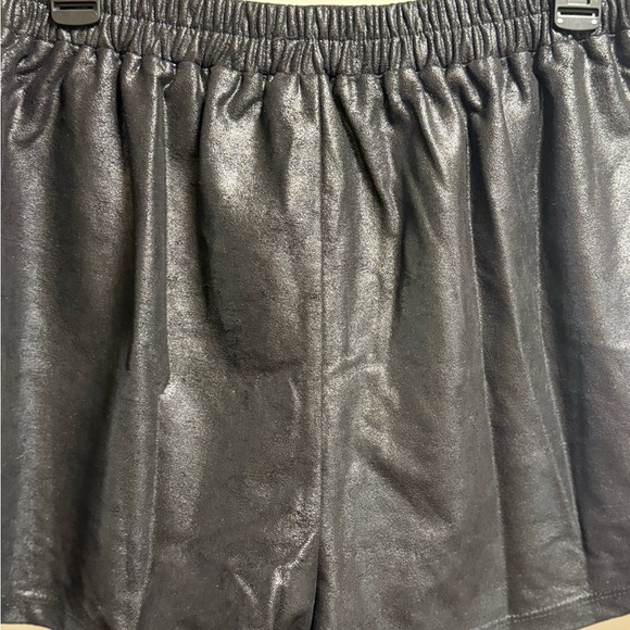 New Faux Leather Black Shorts. Size Small - Picture 3 of 6